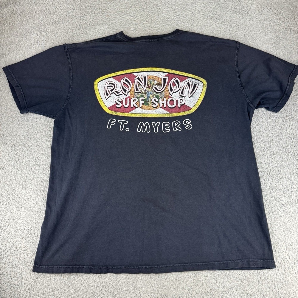 Ron Jon Surf Shop Shirt Mens XL Comfort Colors Fort Myers Graphic Surf Skate Y2k
